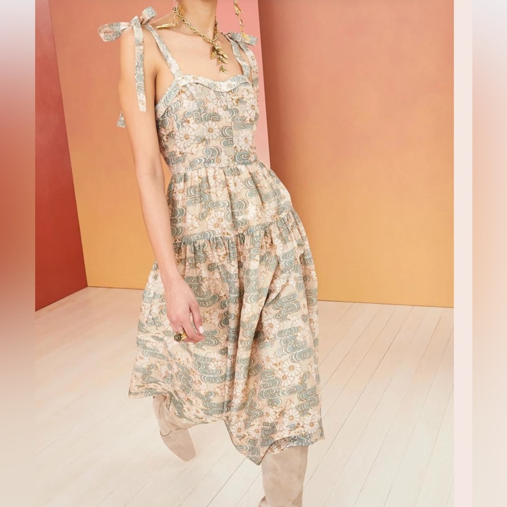 ULLA JOHNSON Minerva midi dress Sz 8